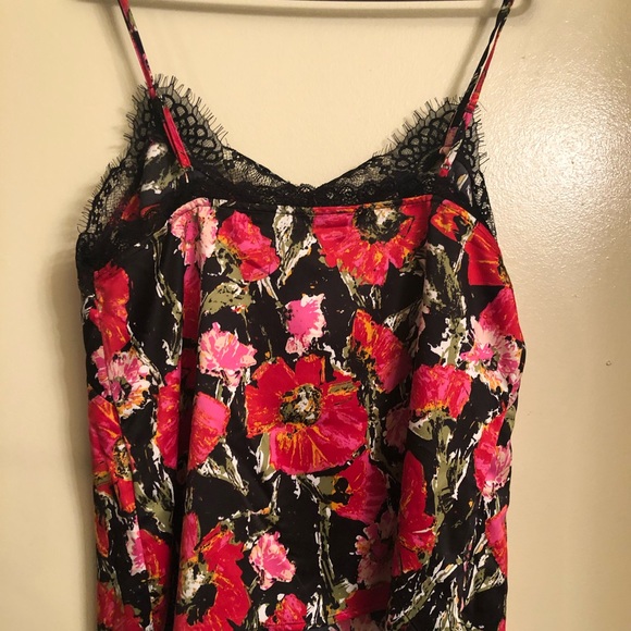 Kaari Blue Lace Trim Cami Size Large - Picture 8 of 8